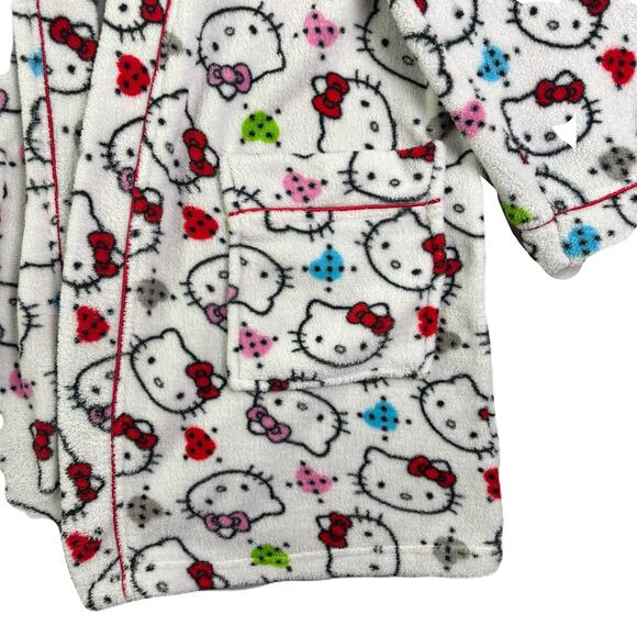 SANRIO/HELLO KITTY Plush Fleece Robe Womens Size M - Picture 3 of 9